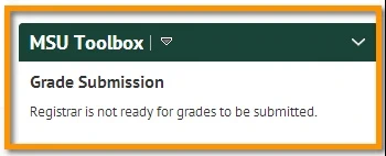 Reads Grade submission registrar is not ready for grades to be submitted