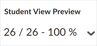 Student View Preview